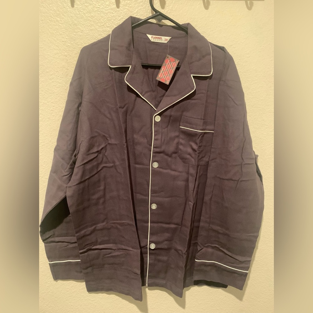 Mens Dark Plum Navy  Contrast Piping Button-Up Jacket